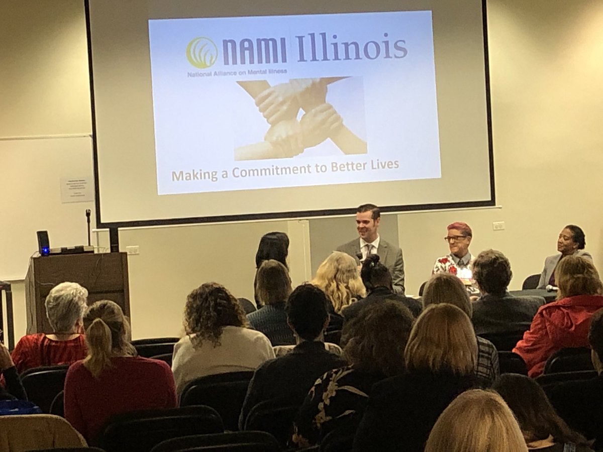JohnsonSamLCPC's tweet image. Attending the NAMI Illinois state conference hearing from Grace Hou, Secretary of IL Department of Human Services