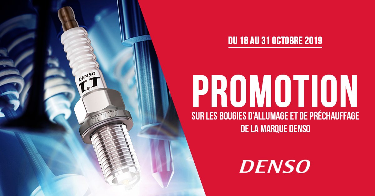 Webdealauto's tweet photo. ➡️ Du 18 au 31 Octobre, les bougies d'allumage et de préchauffage de la marque Denso sont en promo chez Webdealauto ! #PROMO #PROMOTION #denso #webdealauto https://t.co/AfKhzD0ueR