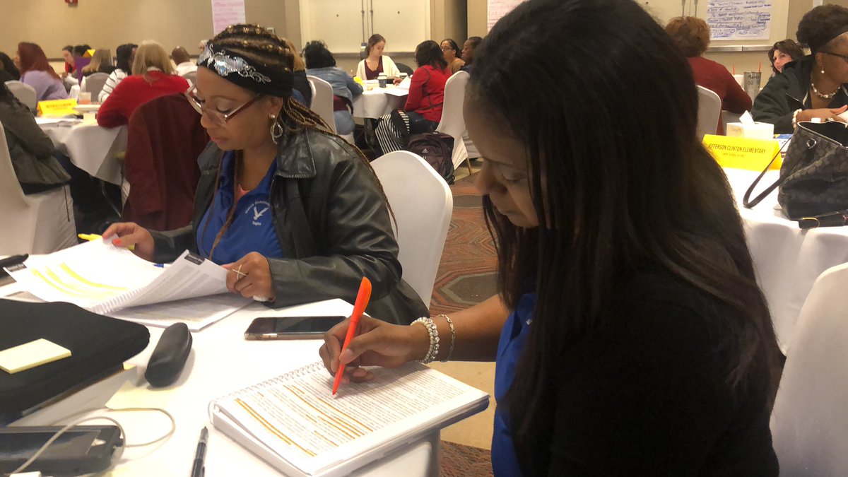 WatsonLRSD's tweet photo. Ms. McMurray and Ms. Walker are reading the research and importance of PLC’s.  #WatsonWorkingAsOne @Stephan19891857 @EileenMcMurray3 @dlsmith1221 @MichaelPoore1 https://t.co/jMVrAsHHt0