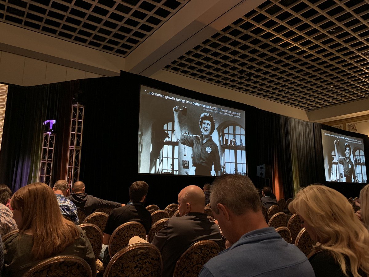 TheTACCA's tweet photo. Final day at @ServiceWorldXpo with keynote speaker @LukeGWilliams. Learning to inspire disruptive thinking and new growth theory. What is your recipe (process, plan, business model) that could be changed to create something better? #Disrupt #SWE2019 https://t.co/Xk50YvXKXd