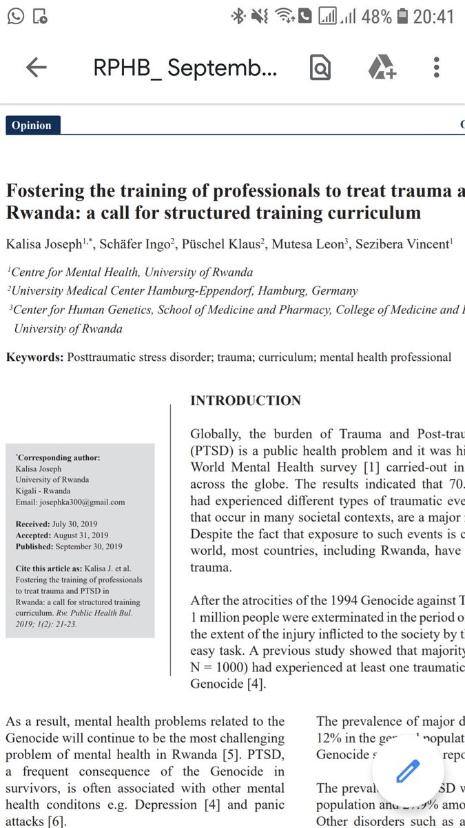 JoseKalisa's tweet photo. Curriculum reform is a pressing concern in the journey to tackle Mental Health Challenges as a result of Trauma in Rwanda. Check out our piece on the issue.. @vsezibera @lmutesa @Uni_Rwanda @Center4MentalHe
https://t.co/xvy5aa57AE https://t.co/AxbQUexMF5