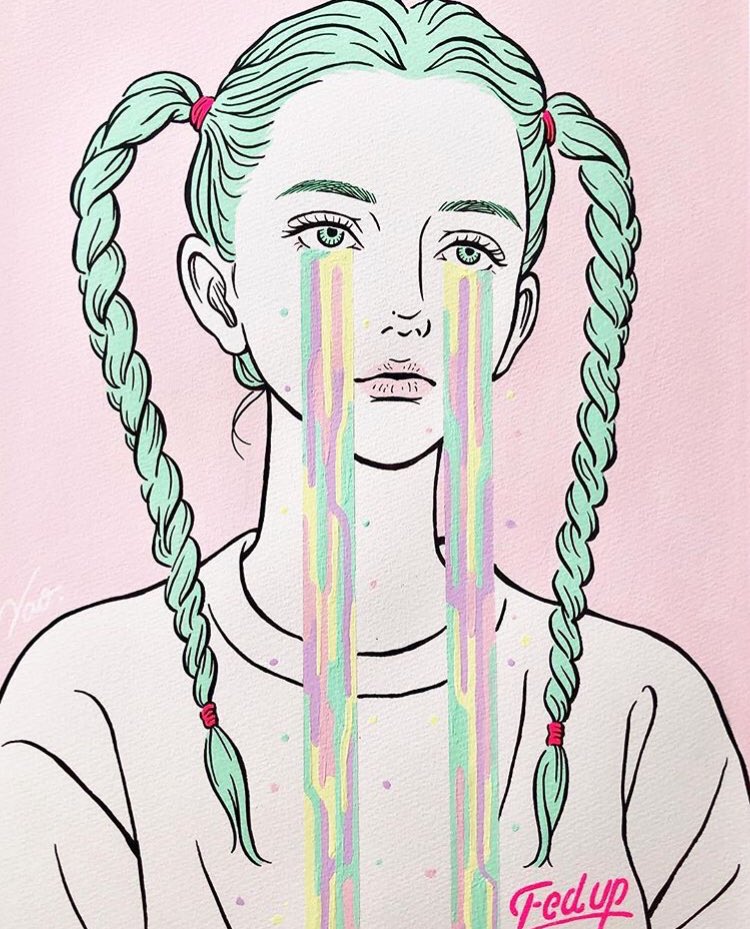 TheArtidote's tweet photo. gentle reminder that being a badass and sometimes having the need to cry are not mutually exclusive. 

Artwork by https://t.co/yqkZUn22ai https://t.co/rnAkCUNjJC