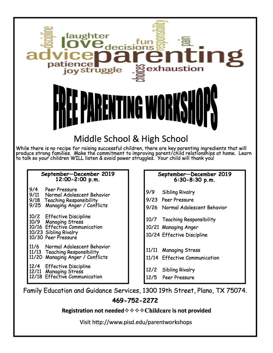 TheRobinsonPTA's tweet photo. #parenting workshops #planoisd #planoisdproud #planopta #rmsrazorbacks #rmsrazorbackspta @rms_razorbacks @planoschools @RobinsonRazorb1 https://t.co/5JVsCvRr2h