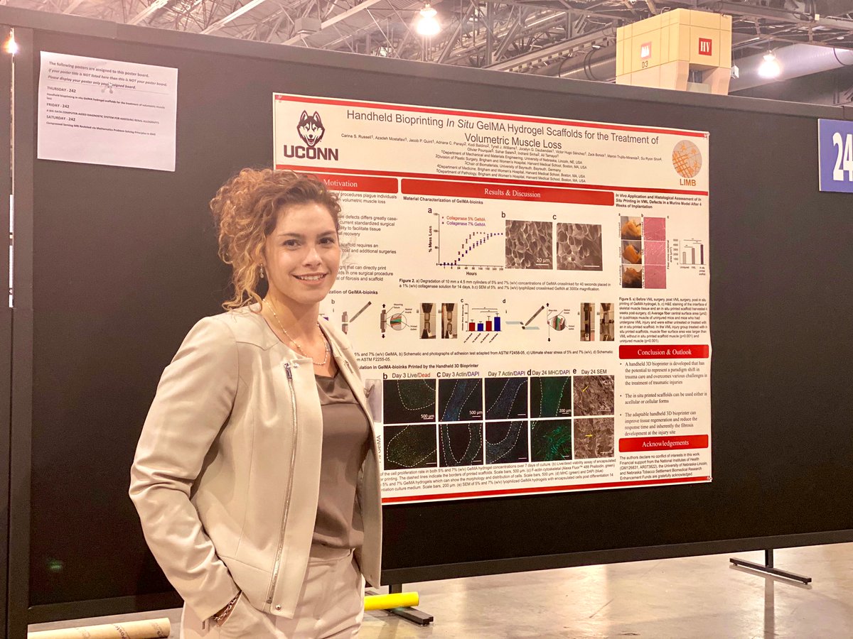 lab_limb's tweet image. Carina Russel, graduate student of LIMB , presenting her research on #handheld printer at #BMES2019 ! #bioprinting