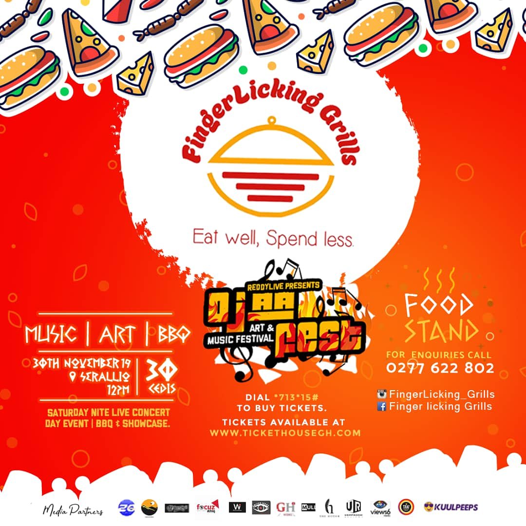 ReddyLiveFirm's tweet photo. It's not a great event without some tasty grills. FingerLicking Grills will be at @OjaaFest . You can miss this! #OjaaFest #SNL19 #ReddyLIVEEvent https://t.co/6csgofzMHV