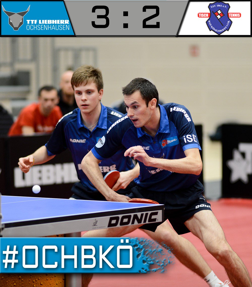 In einem hochklassigen Doppel setzen sich Vladimir Sidorenko und Stefan Fegerl gegen Filip Zeljko und Mizuki Oikawa durch und bringen uns den Heimsiege gegen den TSV Bad Königshofen Tischtennis!
#OCHBKÖ #TTBL #OXcited #OxNation