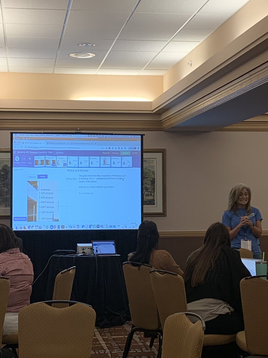 AlgebraNationFL's tweet image. Quadratic Modeling in River Terrace 2 with Amy and Darnell! Come join us! #FCTM2019 #alg1chat #AlgebraNation