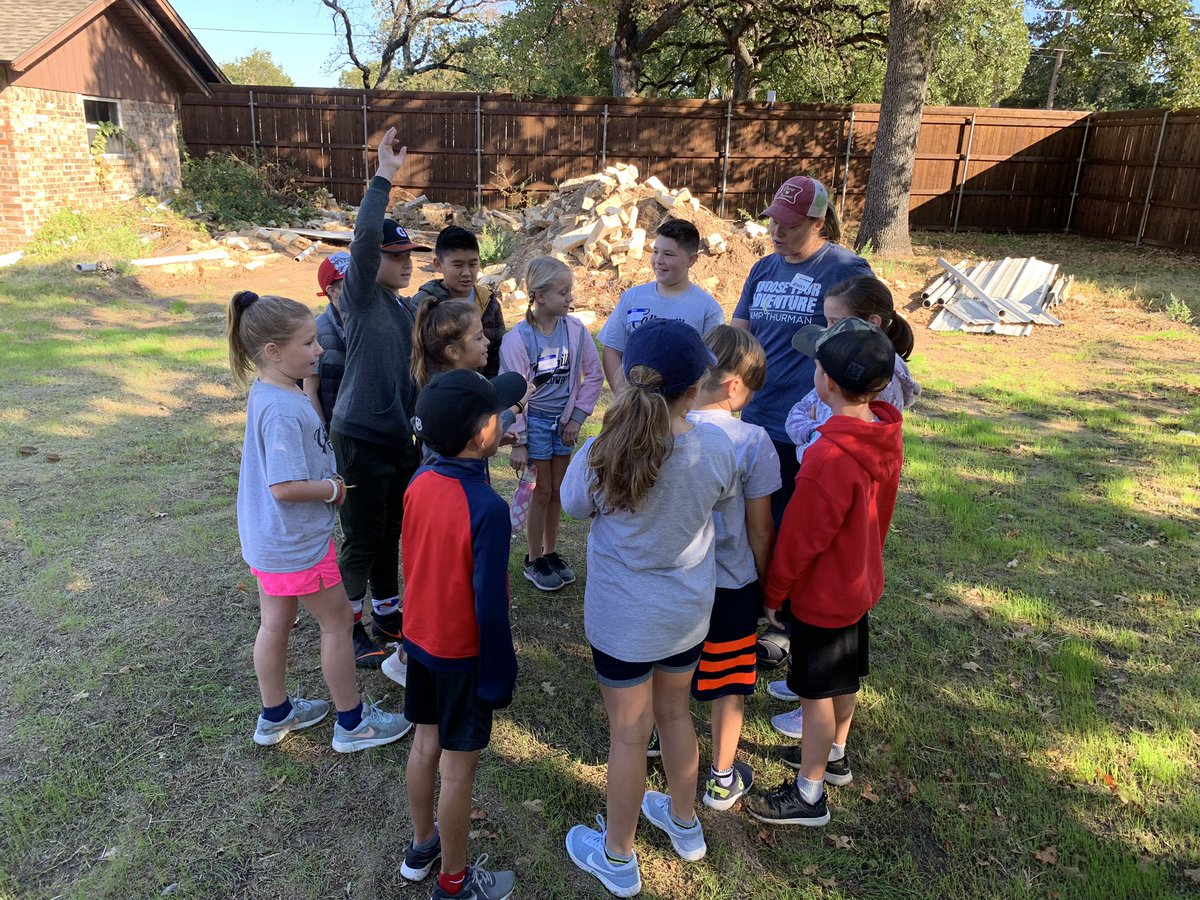 CESAukerCrew's tweet photo. Team building, ropes course, and zip line, oh my! 4th grade had a blast at Camp Thurman! @CESCowboys https://t.co/0edqbAGI8Q