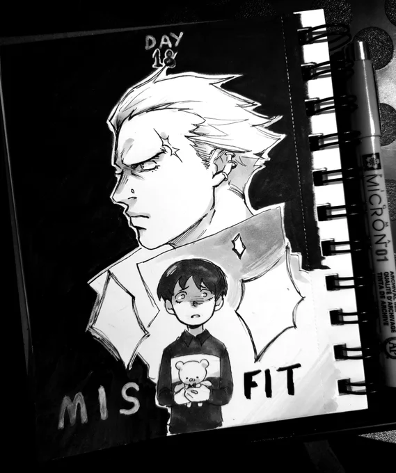 The last 4 inktober days because they have been fun 