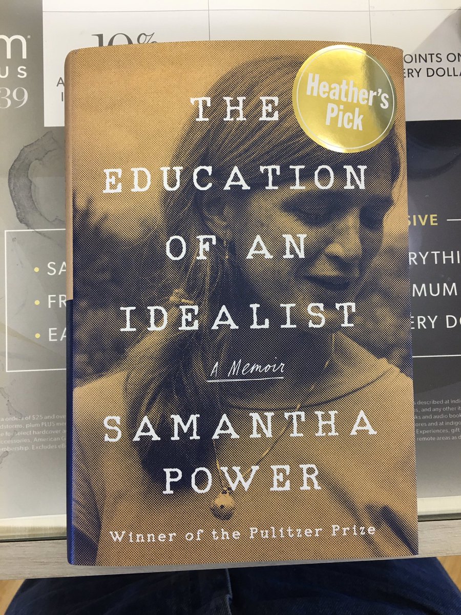 BasuAshis's tweet photo. Browsing through @SamanthaJPower ‘s memoir The Education Of An Idealist I am reminded of another journalist turned politician, @cafreeland. Both are tough yet sensitive. It’s time we encourage more women to enter politics. #AshBooks https://t.co/6nuZmDBpm5