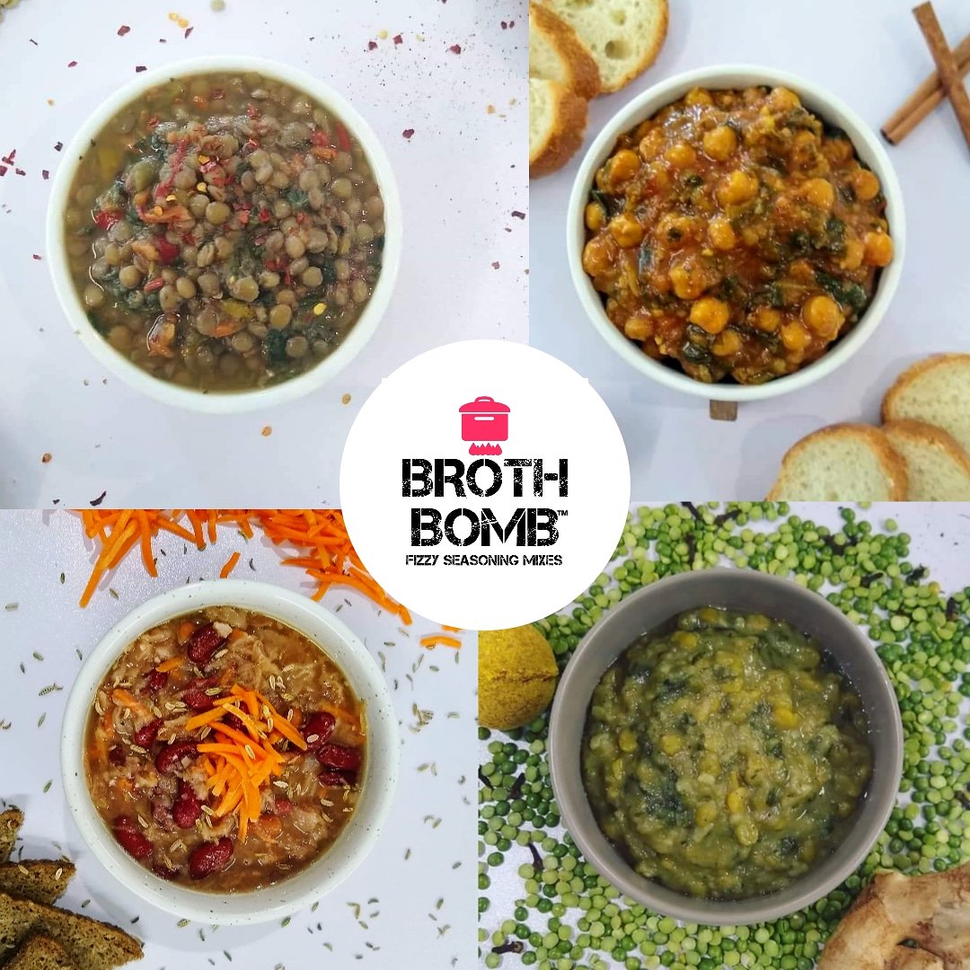 We have eight unique products, each with a delicious easy plant-based high-protein recipe.