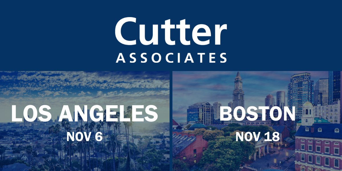 CutterAssociate's tweet image. Let’s talk best practices in GRC.  Where do you stand?   Join us for our upcoming membership meetings.  Register now.   #CutterResearch, #GRC bit.ly/2KOVce7