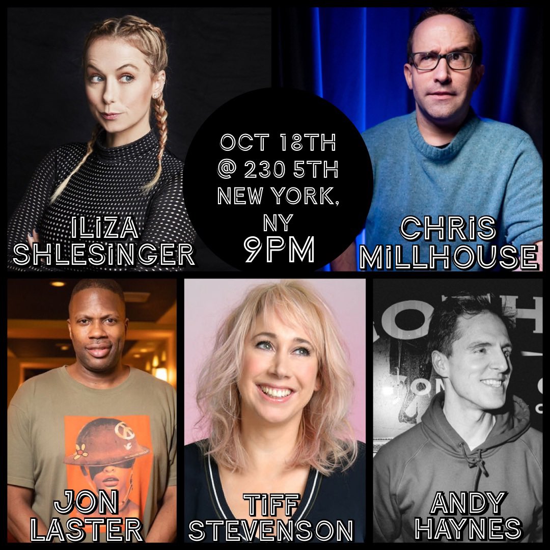 NYC TONIGHT!
9pm at @230FIFTHRooftop 
🎟🎟👇👇
230fifth.electrostub.com/event.cfm?id=2…

#230Fifth #NYC #IlizaShlesinger #TiffStevenson #JonLaster #AndyHaynes