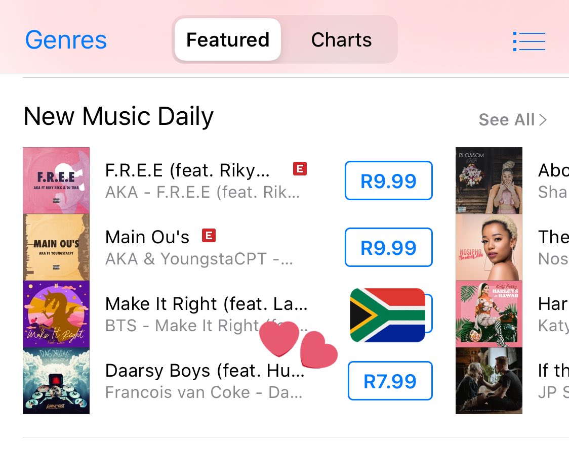 Itunes South Africa Charts