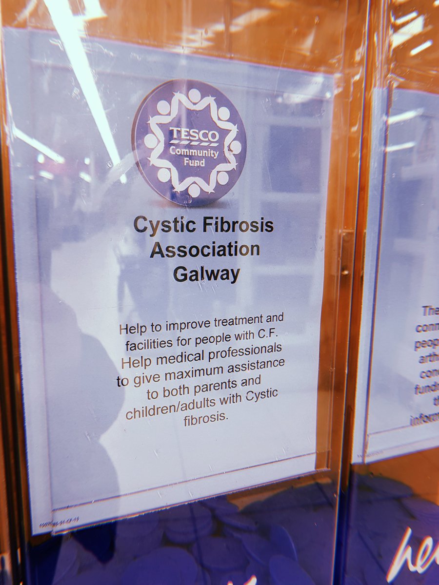 Look folks! We've been included in the <a href="/TescoIrl/">Tesco Ireland</a> blue token fundraising campaign ! 
Please consider us when you're donating your tokens! 

#galway 
#cfgalway 
<a href="/cf_ireland/">CF Ireland</a>