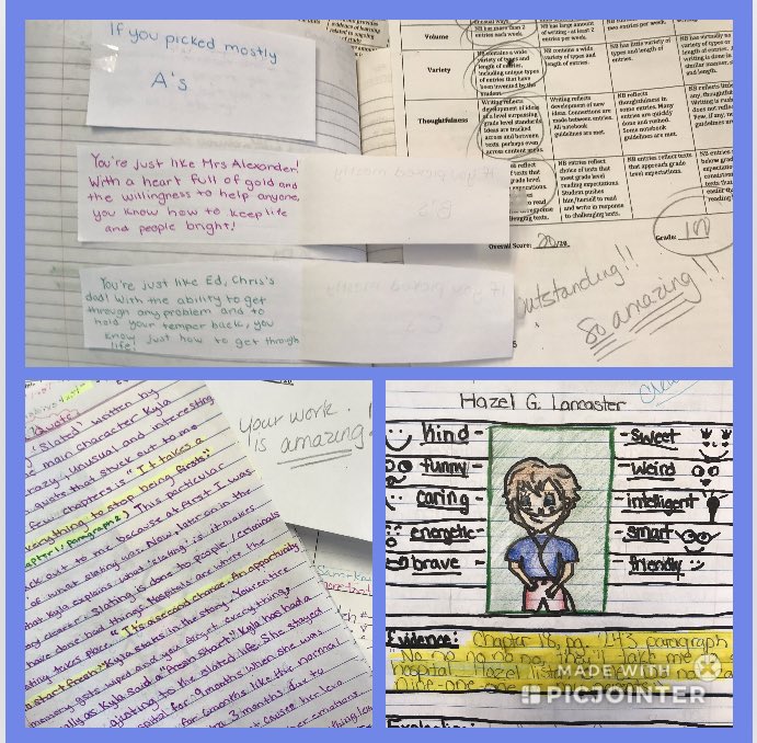 Amazing reading responses!!! Celebrating success!! #creativestudents @HowellTwpMSS @MrsGenao