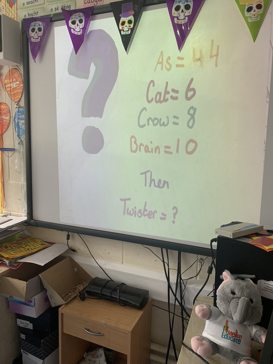 Glencullen_NS's tweet photo. Just some of the many brainteasers and puzzles Ms.Lally’s class created for homework as part of maths week!!
#mathsweek #mathsweek19 #welovemaths https://t.co/77FykWO0aH