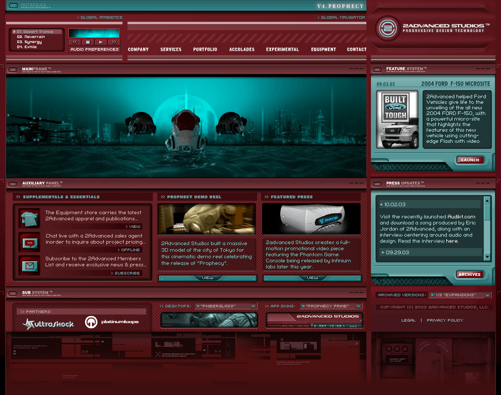 WebDesignMuseum's tweet photo. Do you remember what Flash websites looked like in 2003? Visit our exhibition Flash websites in 2003!
https://t.co/zZickQRE01
#Flash #Timeline #WebDesign #00s #2Advanced #derBauer #BionicSystems https://t.co/NubAe5jh6Z