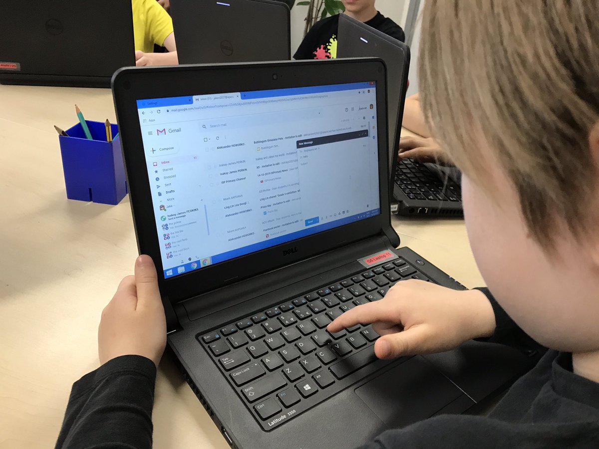 mslingisp's tweet photo. eMail netiquette plus students leadership initiative have been the highlights for the digital citizenship week in G5! #ISParisIB, #digital-citizenship https://t.co/lsP4XWkvTs