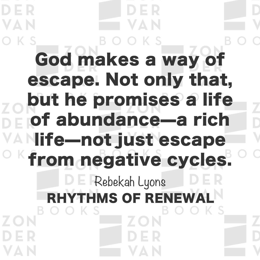 ZondervanBooks's tweet photo. DO YOU NEED RESCUE? Have you found yourself trapped in fear? Feelings of unworthiness? Rejection? Loneliness? Depression? Isolation? Restlessness or boredom?

From #RhythmsOfRenewal by @rebekahlyons. Published by @Zondervan.

Now a National Bestseller!

https://t.co/W1Ol5cQ69y https://t.co/LtCigOg0Xp