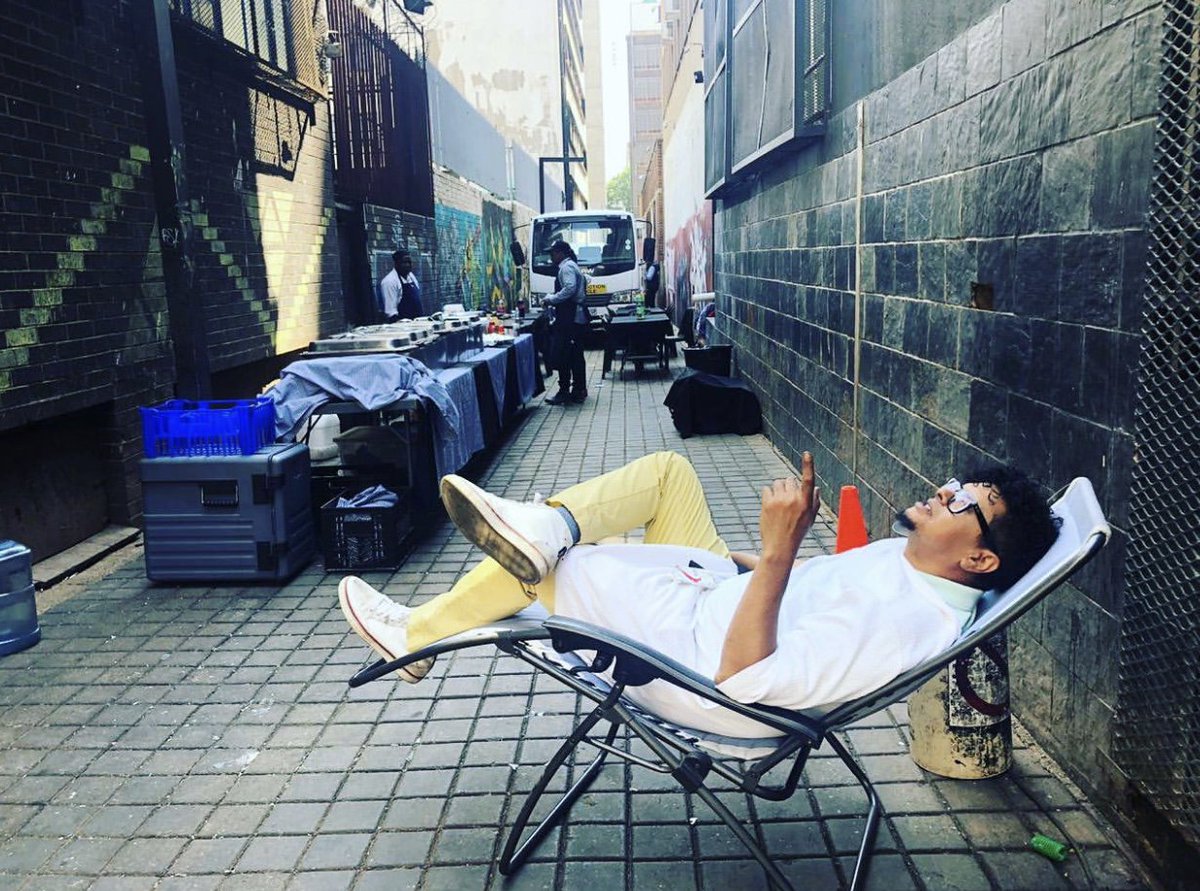 Joey Rasdien loving his best life on set of #Material2!