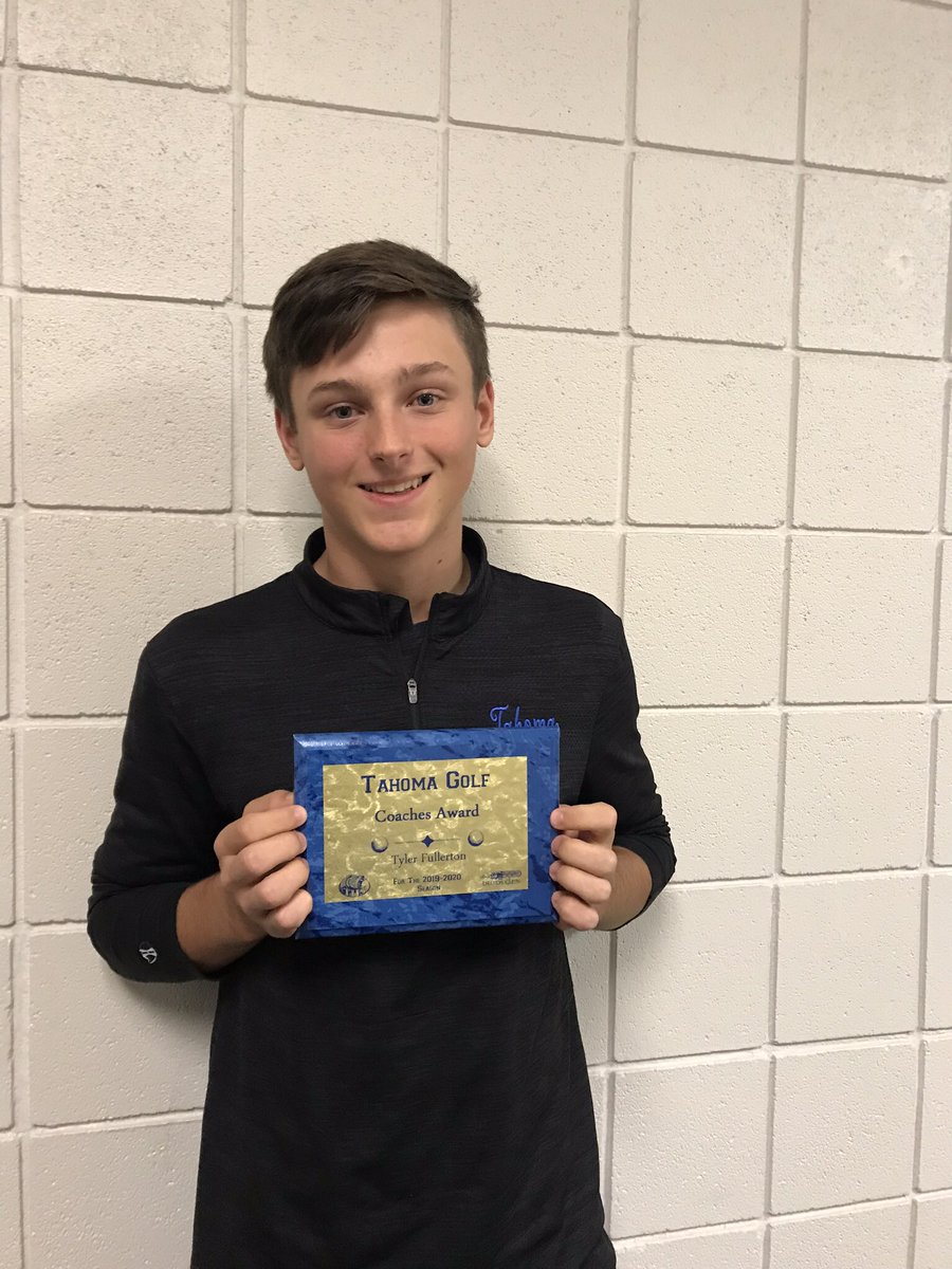 Congrats Tyler Fullerton Coaches Award <a href="/TahomaHSGolf/">Tahoma HS Golf</a> #GoBears