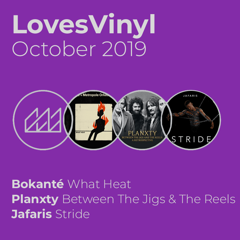 lovesvinyl_com's tweet photo. Delighted to announce our October Albums

Bokanté +Metropole Orkest 'What Heat' on red vinyl (double LP)
Planxty 'Between the jigs and reels on grey vinyl (double LP)'
Jafaris 'Stride' (signed by the artist)

Join by end of Oct to get 1 of these albums with  LV008 EP &amp; bonus gift https://t.co/BCC2L9gooP