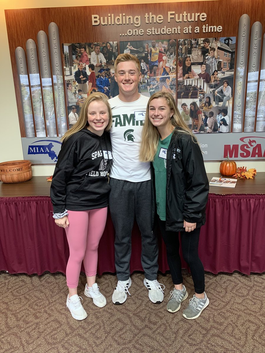 ORHSAthletics's tweet photo. Sam G., Colton B. And Lindsey L. representing Oakmont as Student Ambassadors at today’s Fall Huddle at the MIAA https://t.co/01N5xolKHT