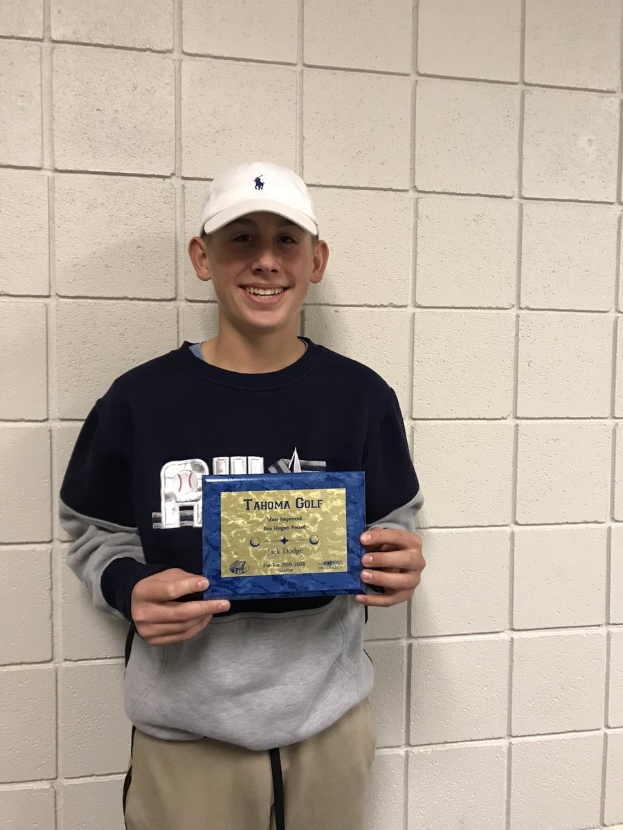 Congrats Jack Dodge - Ben Hogan Most Improved Award <a href="/TahomaHSGolf/">Tahoma HS Golf</a> #GoBears