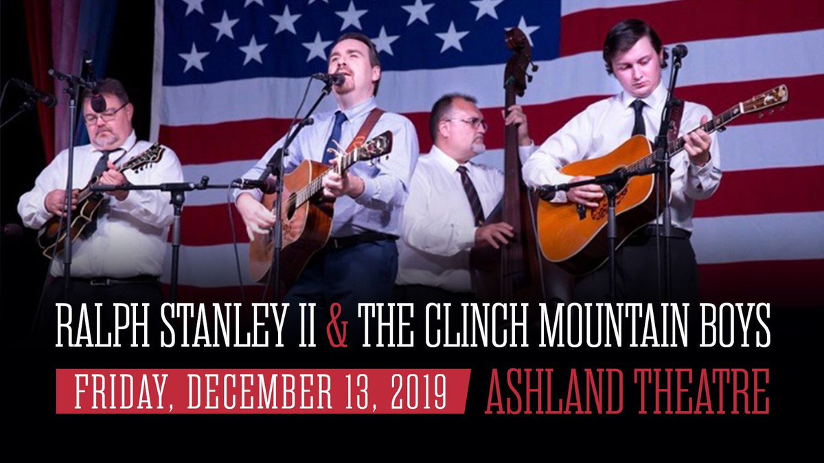Tickets to see <a href="/ralphstanleyII/">Ralph Stanley II</a> &amp; The Clinch Mountain Boys Friday, Dec. 13th at <a href="/AshlandTheater/">Ashland Theater</a> are on sale now! Available here: bit.ly/RalphStanleyII…