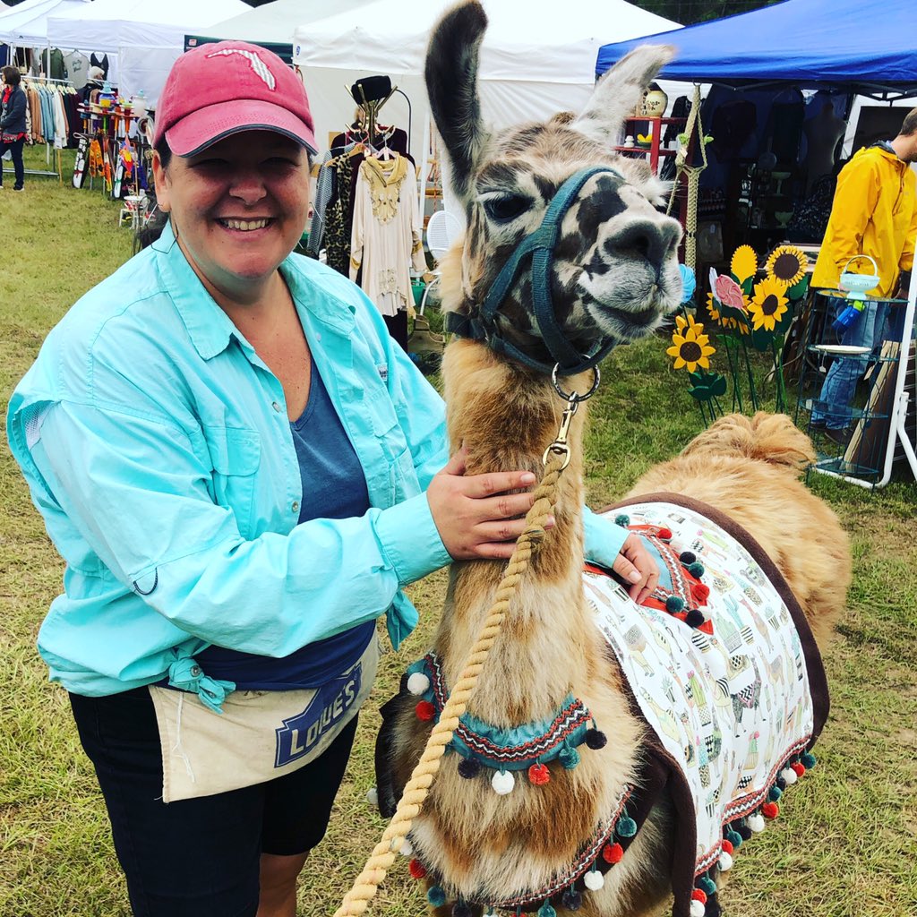 lcmediatbk8's tweet photo. Because what school librarian would pass up an opportunity to pose with a Llama?!?! #hubofschool #lindathellama 📖 🦙 https://t.co/05IhKteSE8