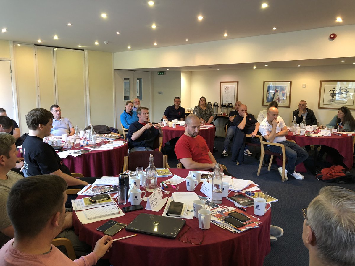 FBUregion7's tweet photo. The West Midlands Regional School has now concluded. This was 2 days of educational input for our reps and activists on a number of areas from Employment Law to tackling racism in the workplace. Knowledge is power! https://t.co/Qe0nkjCmqz