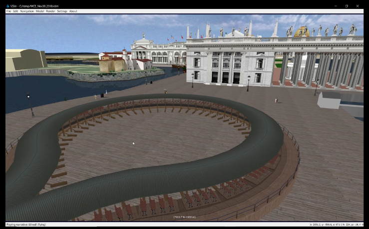 arlisdhsig's tweet photo. Excellent presentation from Lisa Snyder for #CenteringDH this morning. Students in a #DH capstone class contributed some of the 3D buildings in their model of the 1893 Chicago World Fair. Users can also create ppt presentations on the platform. #digitalhumanities https://t.co/iamoR2X4k1