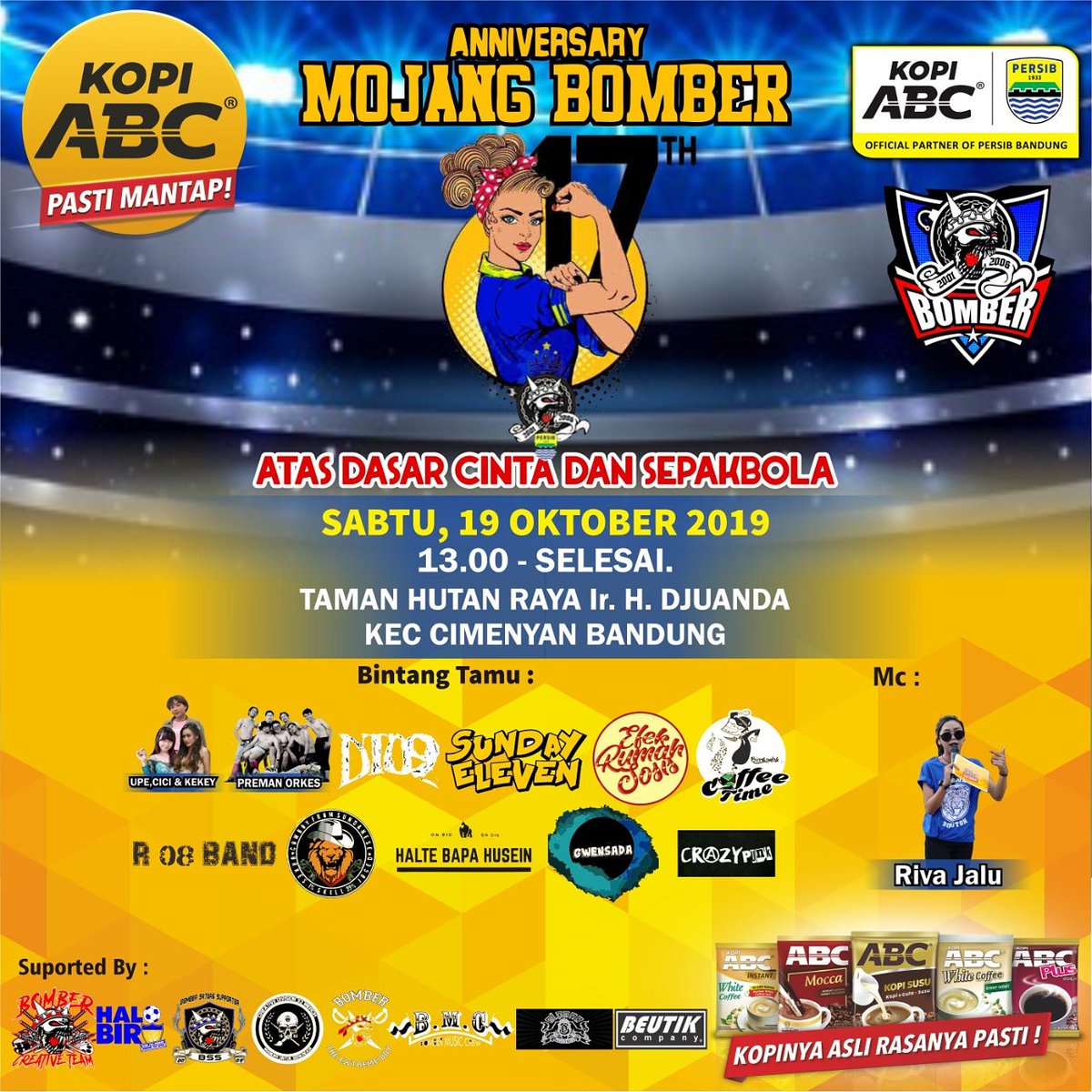 Besok Venue pindah ke Taman Hutan Raya Ir.H.Djuanda ya.