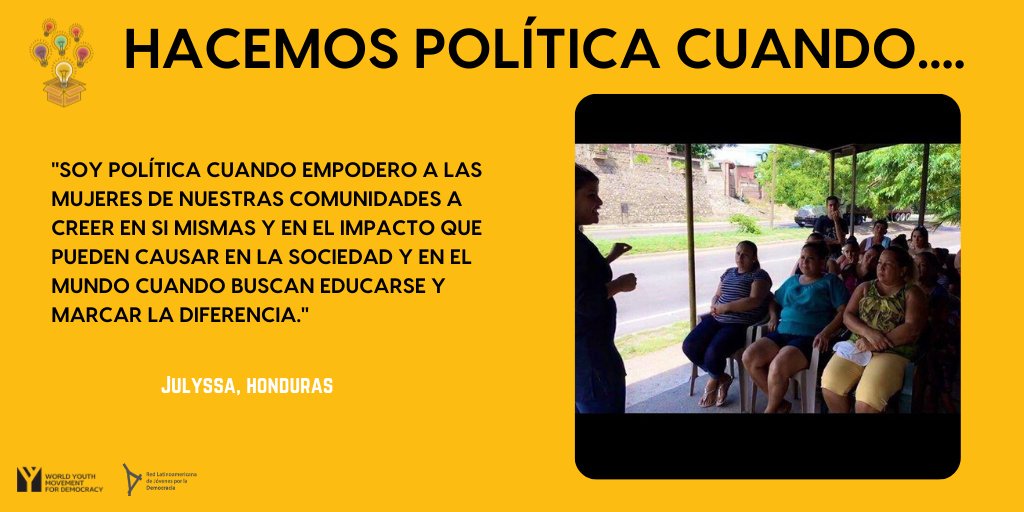WYMDnetwork's tweet photo. This is how @julyssamedina is political!

How are you #political?

#WYDD2019 #iampolitical https://t.co/9BKN6RErTK
