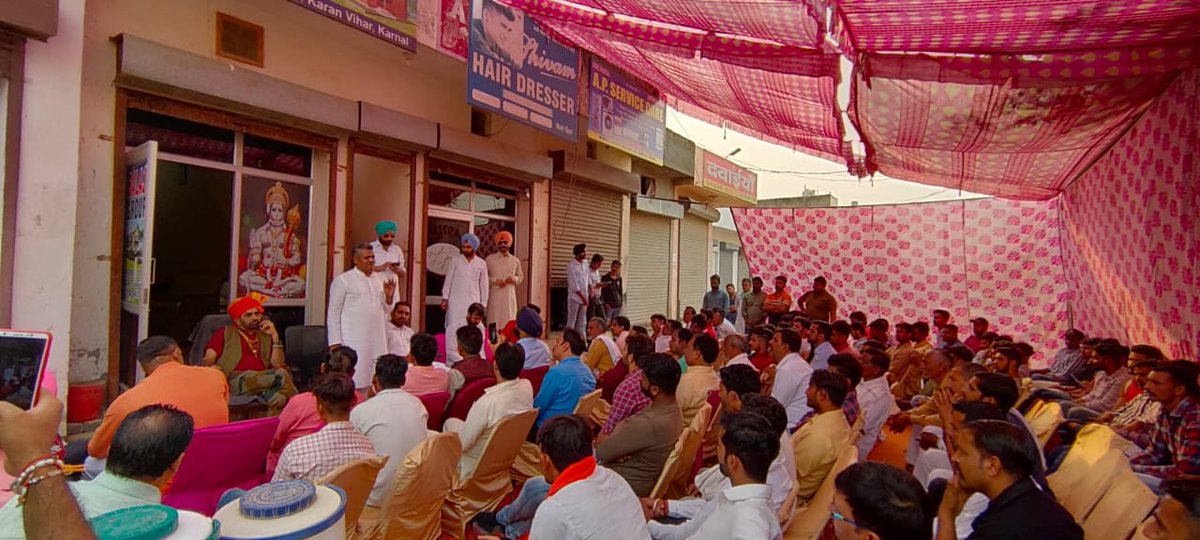 boparaibjym's tweet photo. Today BJYM campaigned in Karnal #abkibaar75paar #AmitShah #NarendraModi #bjym #BJPgovt #youthicon #Modi #ModiCreatesHistory @mlkhattar @SanjayTandonBJP @bjpsanjaybhatia @sureshbhattbjp https://t.co/d5Rkv43Iog