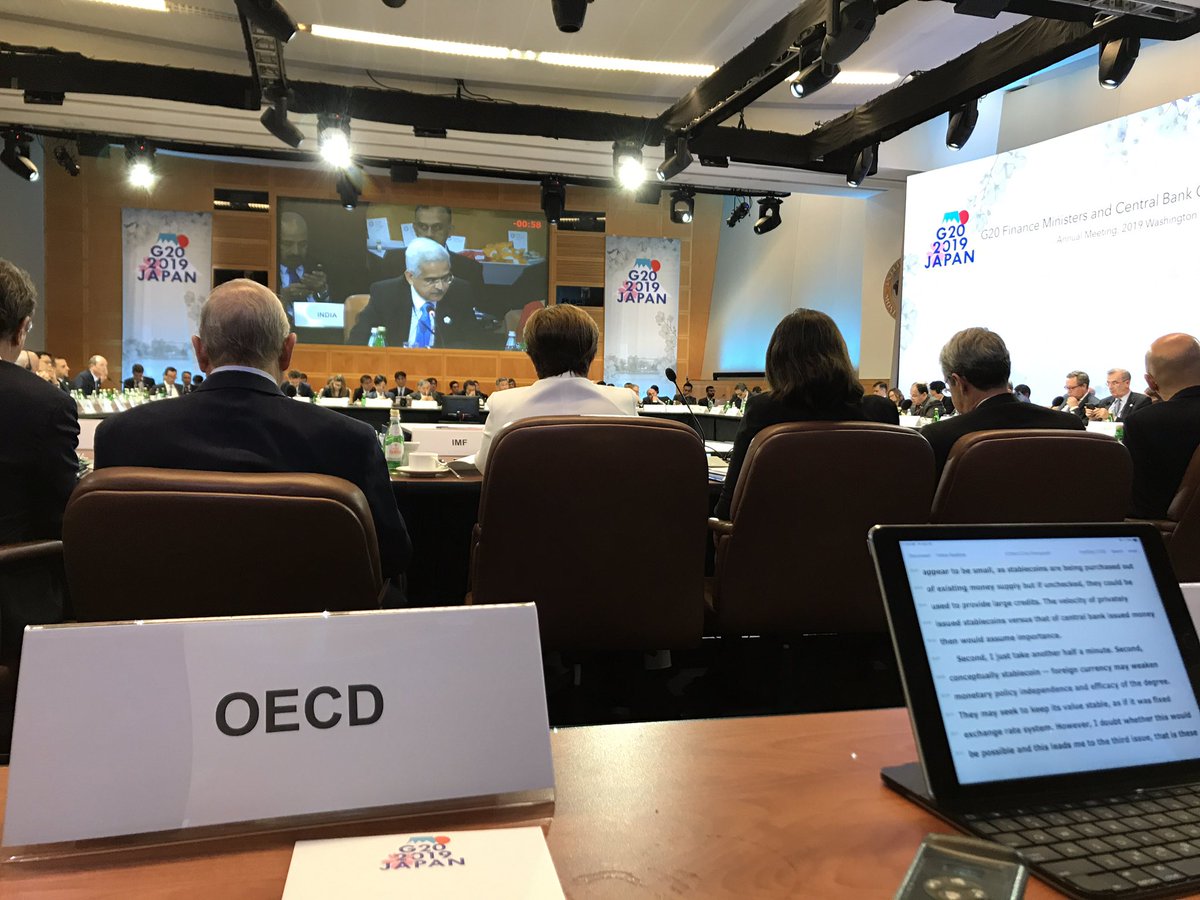 Good discussion on @OECD proposal on #tax and #Digital at G20 Finmin meeting. G20 members very encouraging to further develop « unified approach » under pillar1 and pillar 2.