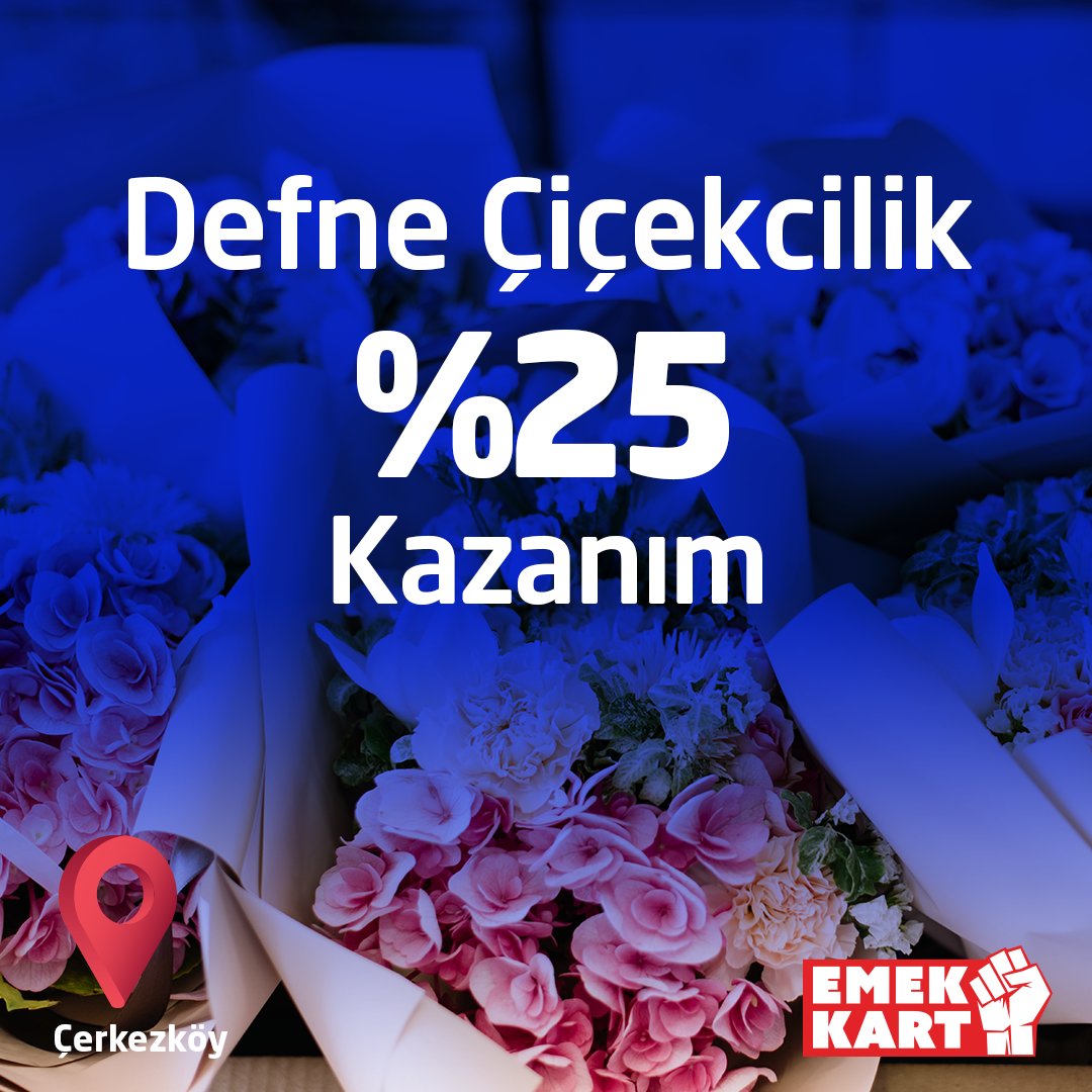 EMEK KART ÇERKEZKÖY’DE!

Hakkımız olanı sadece üretirken değil, alışveriş yaparken de aldığımız Emek Kart fırsatları artık Çerkezköy’de! Her alışverişimizde birlikte kazandığımız Emek Dostu işletmelerde Kazanımlar seni bekliyor!