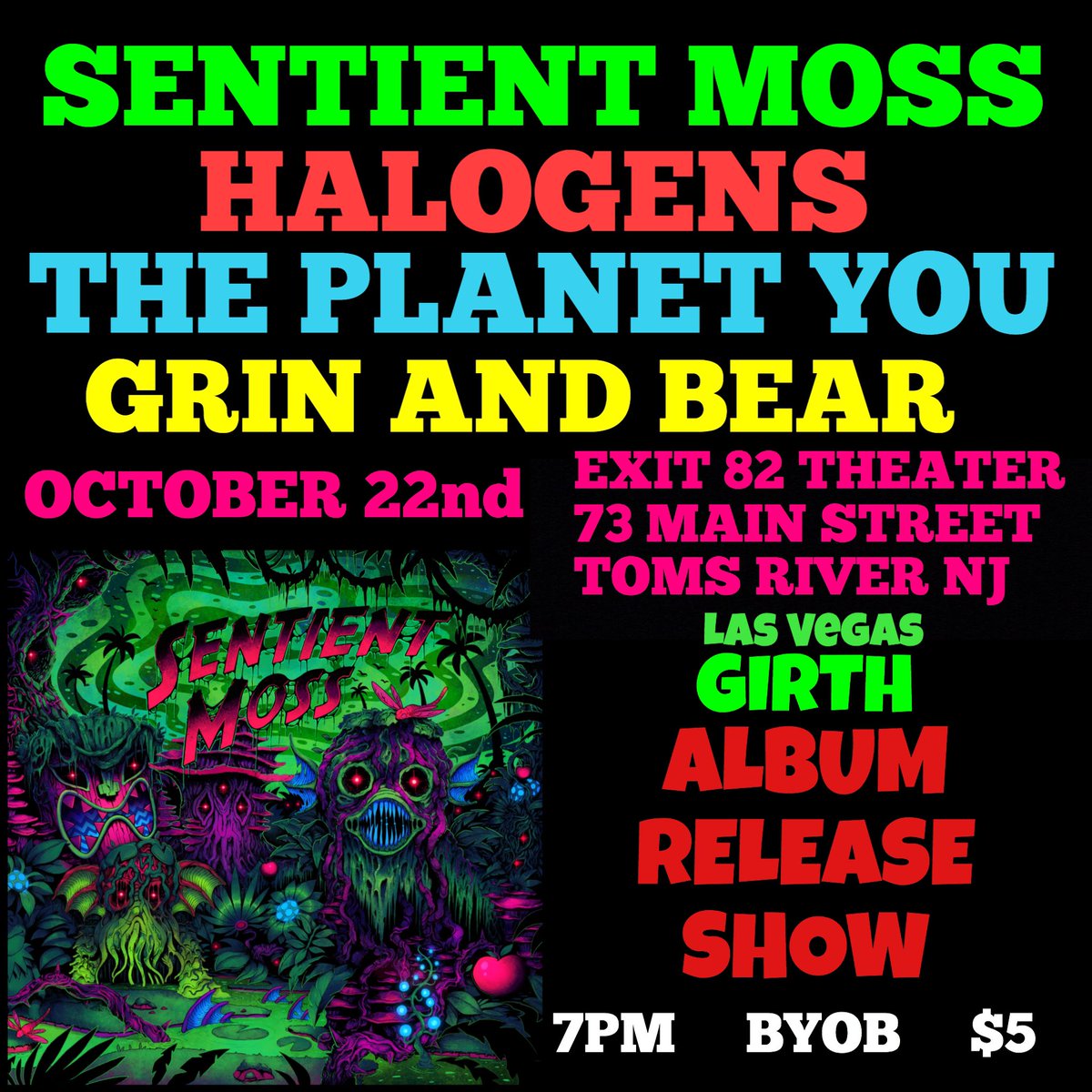 Our best friends in <a href="/Sentient_Moss/">Sentient Moss</a> released your new album of the year today. Please listen &amp; celebrate the release with us this Tuesday 10/22 @ Exit 82 Theatre in Toms River w/ <a href="/theplanetyou/">tpytpytpytpytpytpytpytpytpytpytpytpytpytpy</a> &amp; <a href="/GrinBearMusic/">Grin & Bear</a> 

ffm.to/senmo