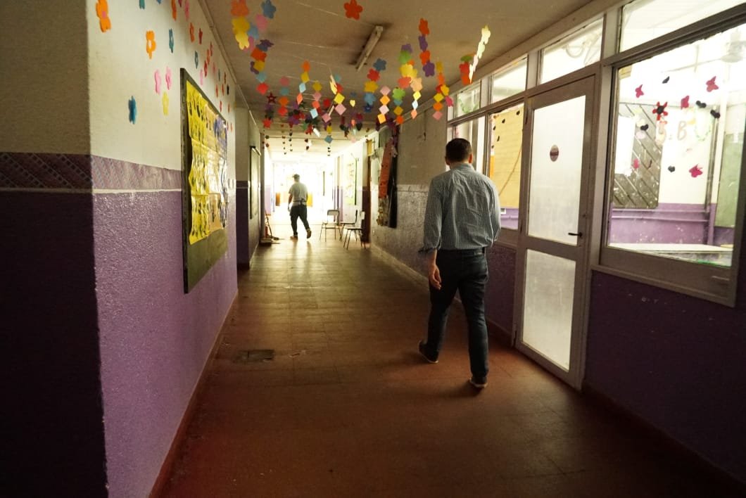 Fui a la escuela N° 42 "Dr. Carlos Saavedra Lamas" de la localidad de #9deAbril para ver las necesidades luego del temporal.