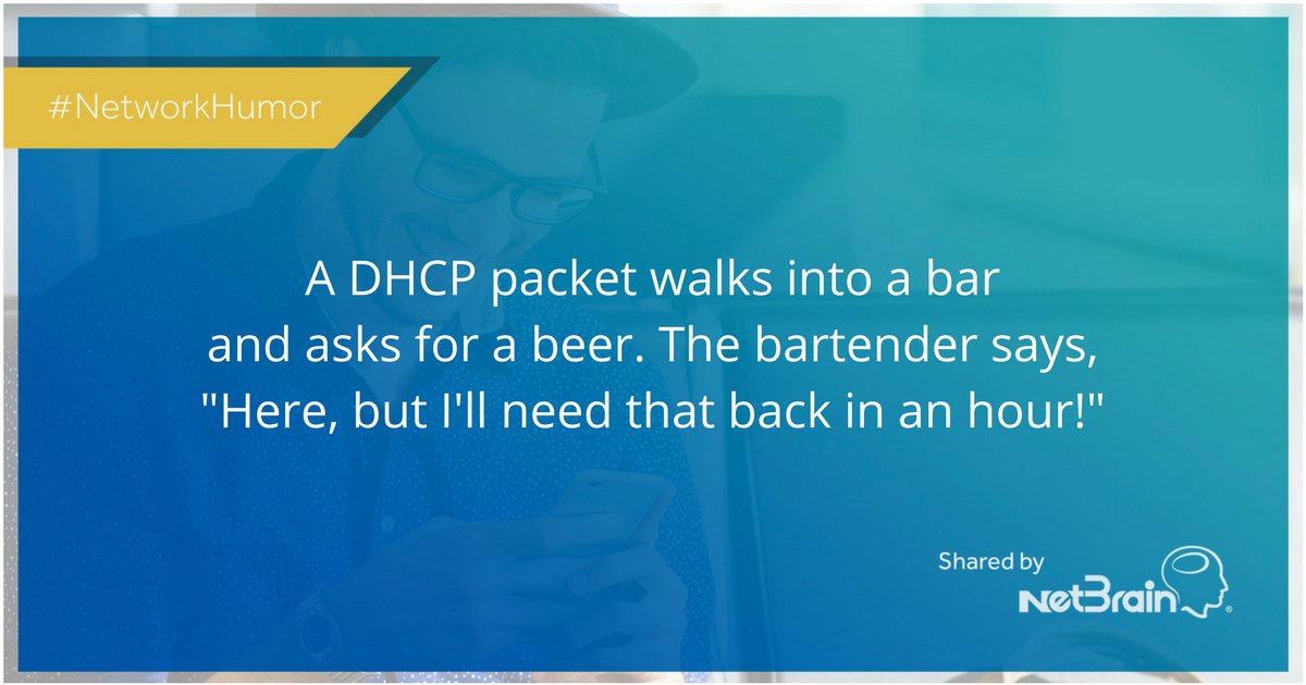 NetBrainTech's tweet image. Some #NetworkHumor to roll into the weekend with.