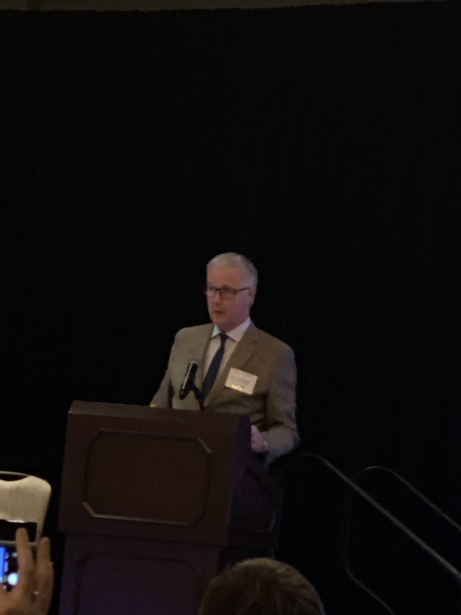 julianguitron's tweet photo. One of the giants in #thoracicsurgery and certainly a personal paradigm of a gentleman and a scholar - Dr. Patterson discussing #leadership at #ectss2019 #mentors #integrity https://t.co/QWadPIrd8J