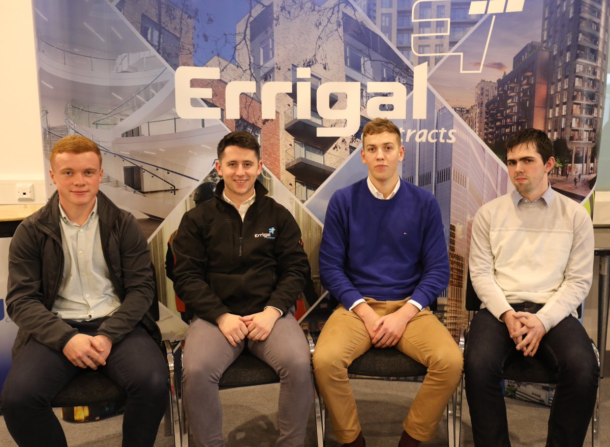 ErrigalGroup's tweet image. The Errigal Degree Programme is a fantastic opportunity for young people pursuing a career in the Construction Industry. We are very proud of all our undergraduates here at Errigal for the effort and enthusiasm they put into their work and their studies. #trainingforthefuture