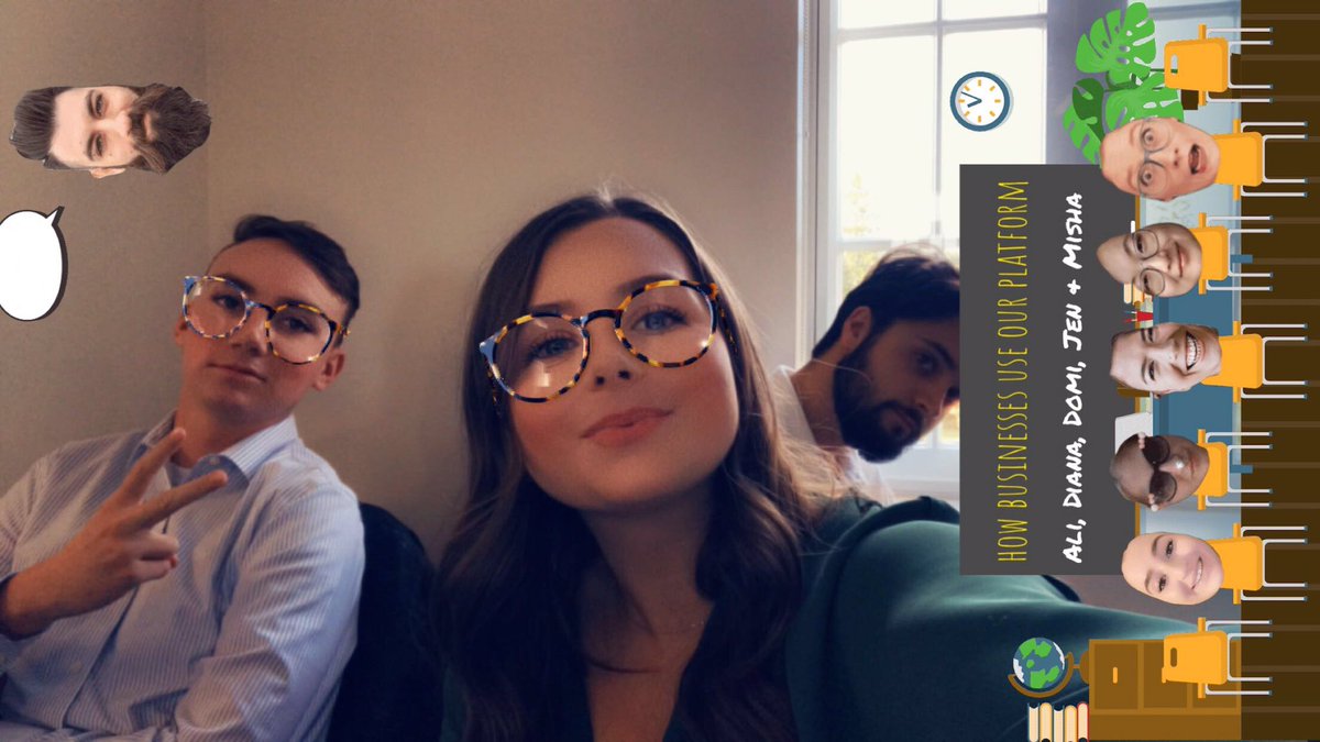 SarahVopniPR's tweet photo. Platform presentation on Snapchat today! Great work love the filter! @vecsi_jp @rileybowman11 https://t.co/6oMIoRNegv