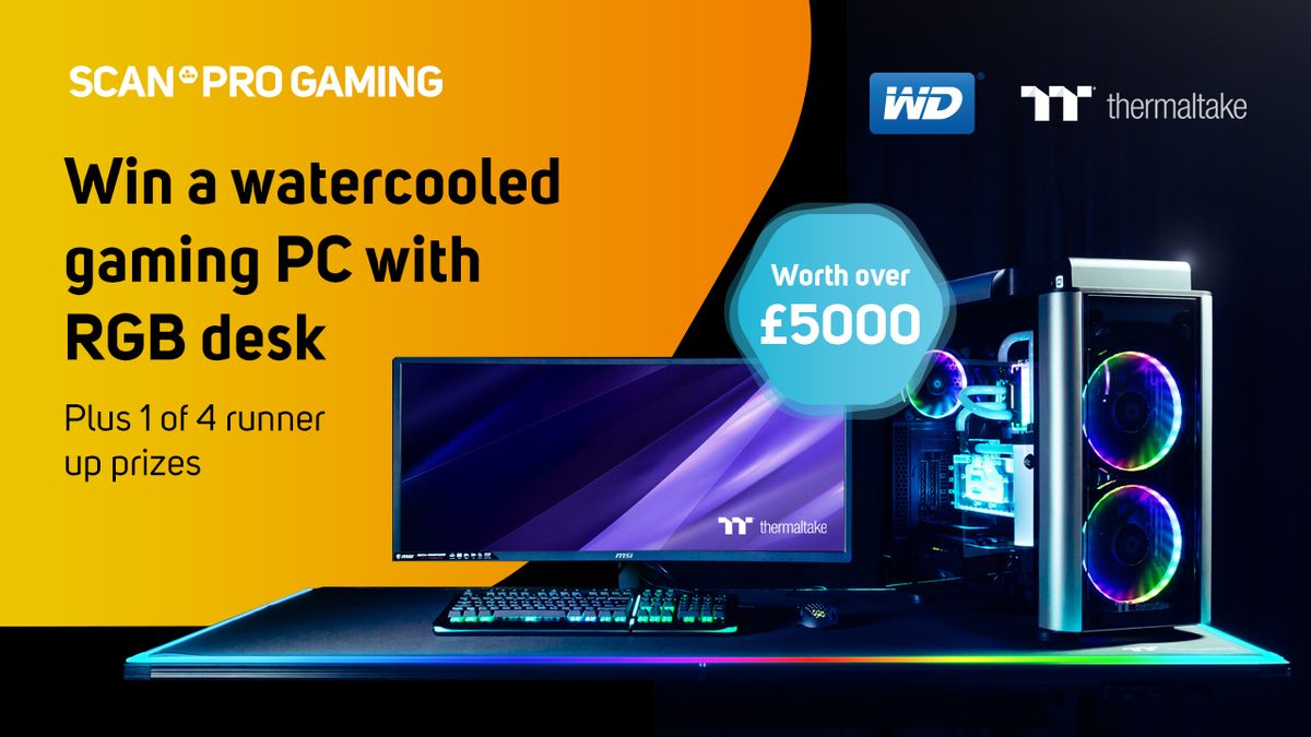 ScanComputers's tweet image. #WIN a @Thermaltake_UK RGB Battlestation PC worth over £5000 in the @ScanComputers #Competition! 
Feat RTX 2080 Ti Watercooled PC with 1TB @WD_UK black SSD, RGB desk, Ultrawide monitor, Mouse &amp;amp; keyboard!
+ 4 runner up prizes 
UK ONLY 
Enter here: bit.ly/2MV1olY
#Giveaway