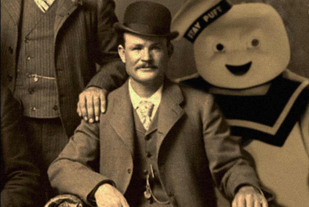 jodalab's tweet image. Butch Cassidy and the Stay Puft Marshmellow Man @BlockcastPod #blockcast