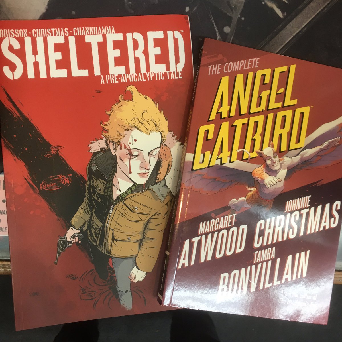 strangeadventrz's tweet photo. Also coming to #Halifax next week for #halcon2019—Vancouver-based artist #johnniechristmas, artist on SHELTERED & ANGEL CATBIRD (plus the sold-out adaptation of William Gibson’s ALIEN3 screenplay)! #shelteredcomic #angelcatbird #halconscificon https://t.co/N0K2V2Nclx