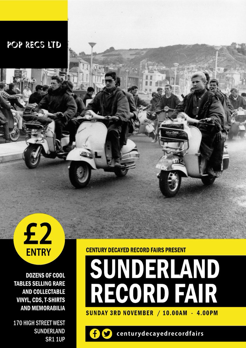 centurydecayed's tweet image. Our new poster, with special thanks to Jamie @ Bar Hound Ltd/ City Tavern in Newcastle
#records #Sunderland #VinylRecords #vinylcollection #vinylrevival #events