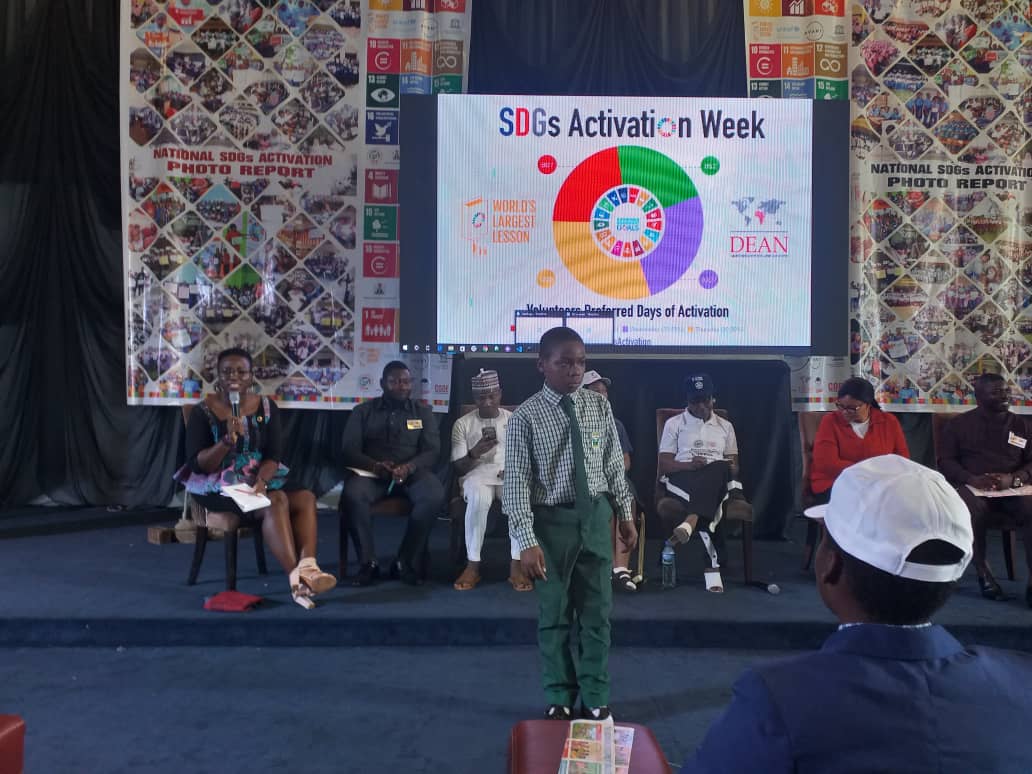 kkennyje's tweet photo. #HappeningNow @ NAF center, Abuja: @BukkyShonibare moderating a panel discussions on Inclusion of Sustainable Development Goals Education into Nigeria's School Curriculum way forward
#WLLActivationSummit #SDGsActivation @TheWorldsLesson @WorldsLessonNG @UNICEF_N @DEANinitiative https://t.co/amxFuFiH1i