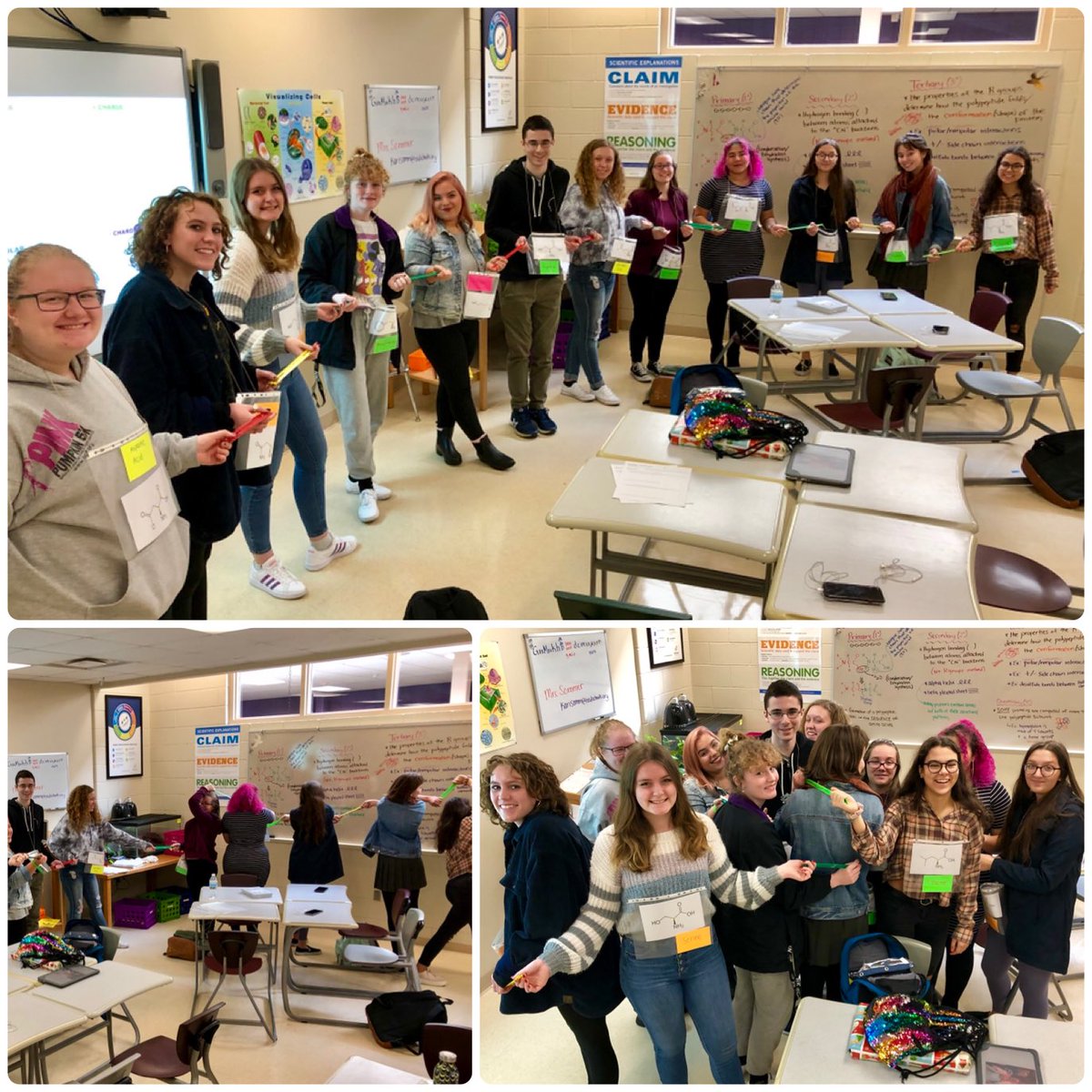 Kari Sommer (@karimatuszak) on Twitter photo IB Biology Juniors/giant human amino acids modeling the levels of protein structure! <a href="/BayPortHS/">Bay Port High School</a> IB Biology Juniors/giant human amino acids modeling the levels of protein structure! <a href="/BayPortHS/">Bay Port High School</a>